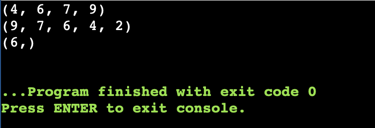Python Tuples 